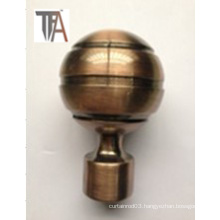 Aluminium Round Design Curtain Cap for Curtain Rod